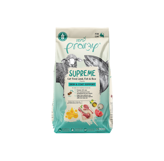 Pramy Supreme Dry Food Skin&Goat Support Lamb,Fish&Rice