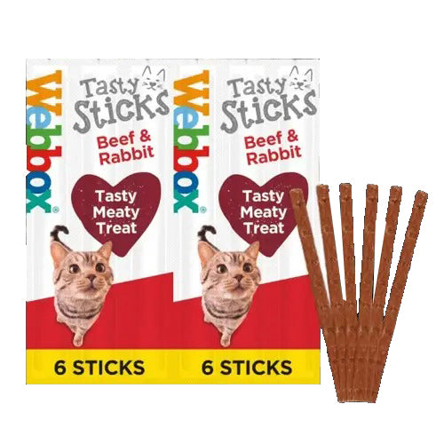 Webbox Tasty Sticks Beef & Rabbit Cat Treats