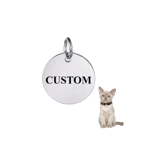 Cat tag in the shape of a Round