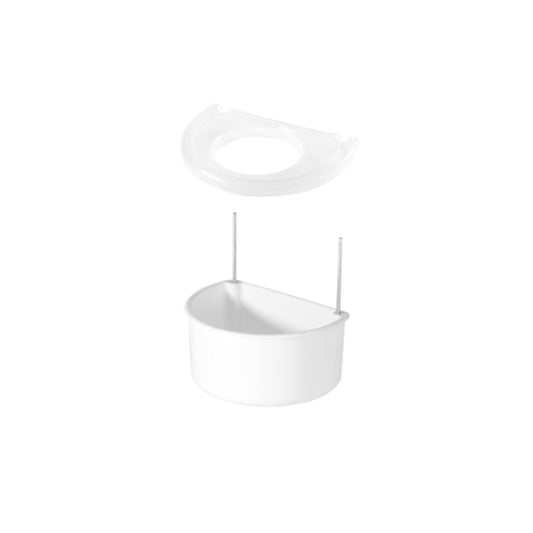 Wire bird feeder with cover