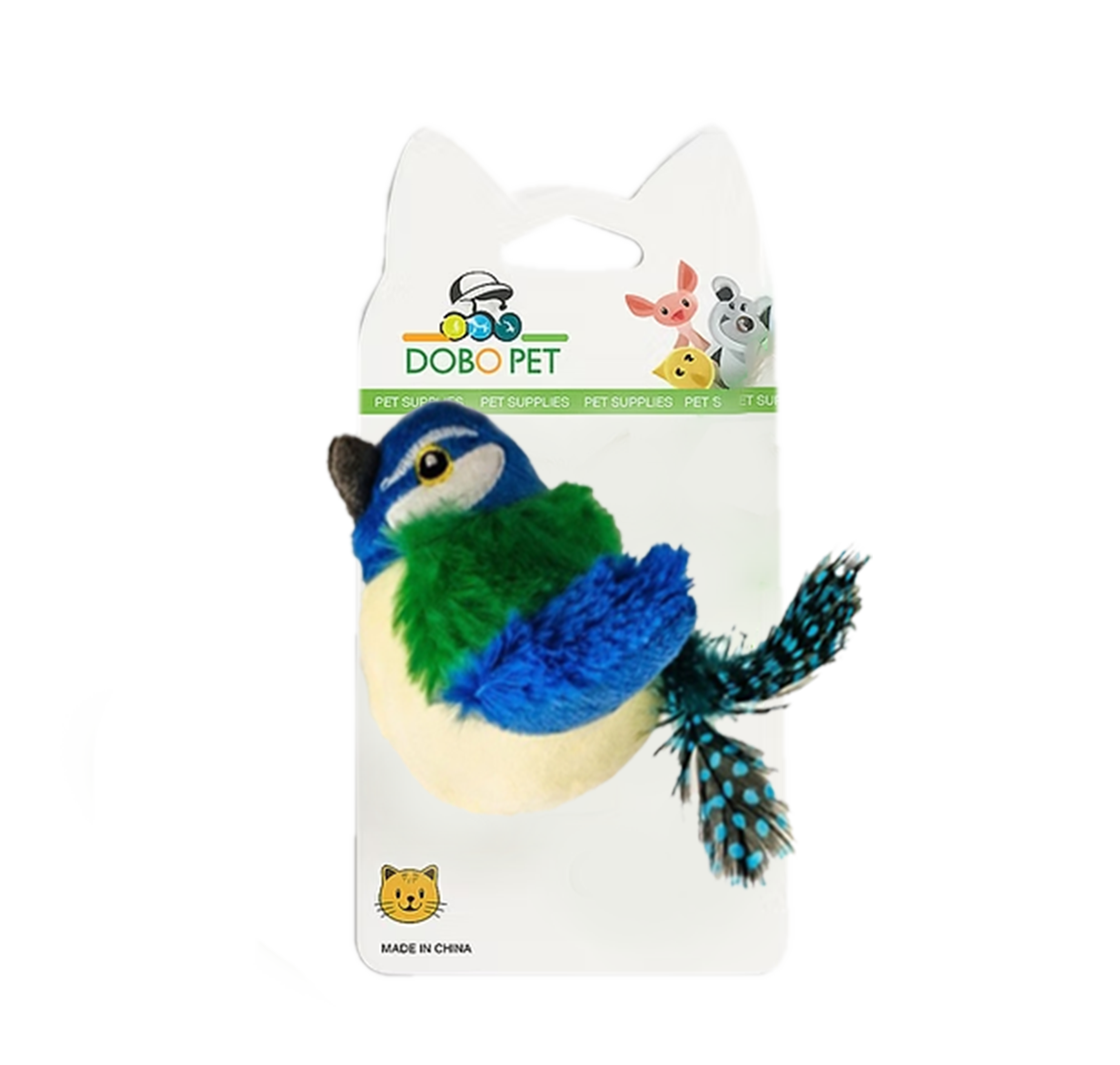 cat toy in the shape of a bird