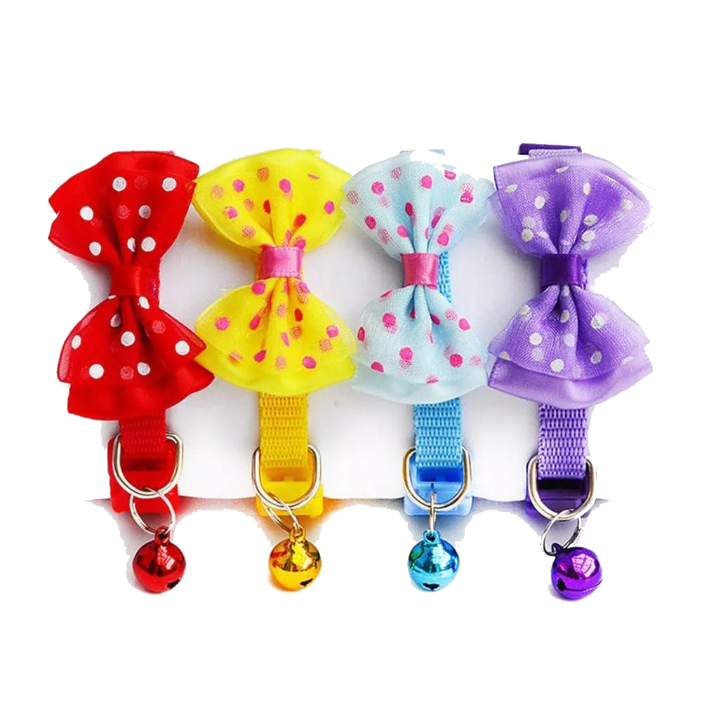 bowknot collar with bell