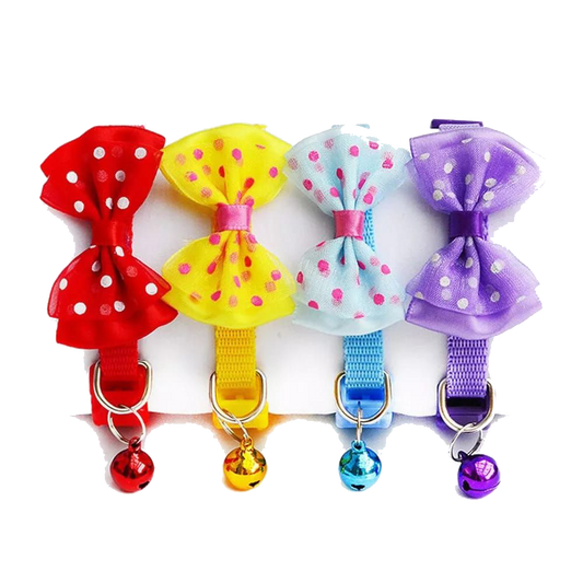 bowknot collar with bell