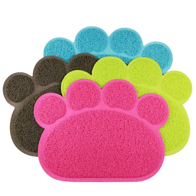 Cat Litter Mat Paw Shaped Cat