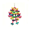 D- Wooden toy for parrot