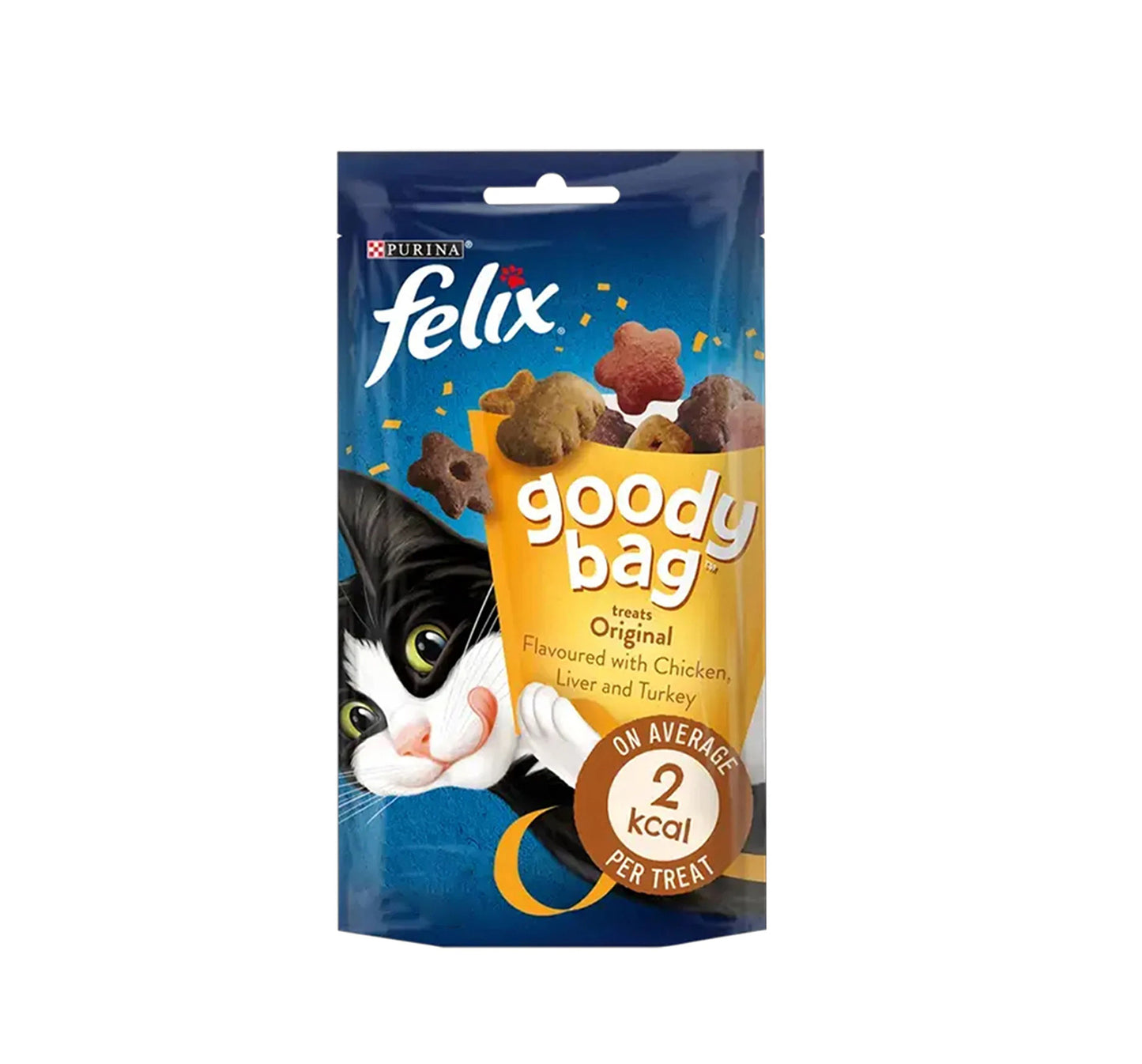Flex Goody Bag Cat Treats with chicken liver and turkey