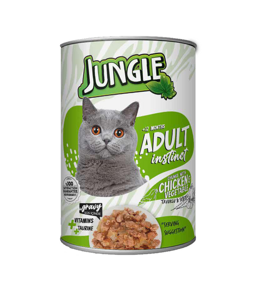 Jungle Wet Food Adult  Chicken&Vegetable