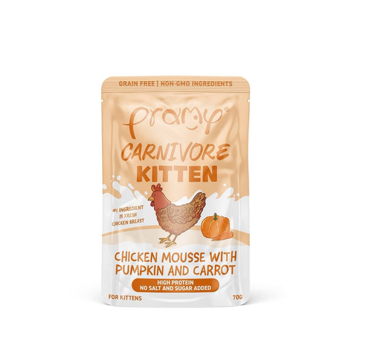 Pramy CARNIVORE Chicken Mousse With Pumpkin And Carrot