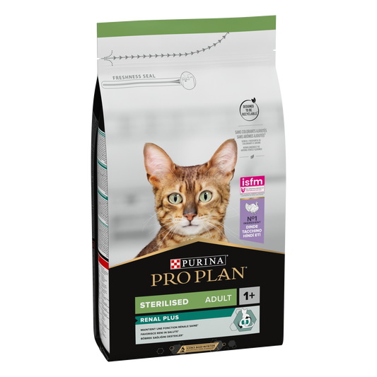 Pro Plan Sterilised Adult Renal Plus Dry Cat Food with Turkey